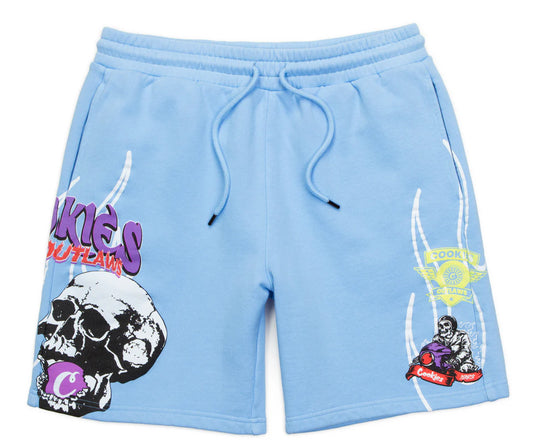COOKIES-OUTLAWS FLEECE SWEATSHORTS-CM251BKS05