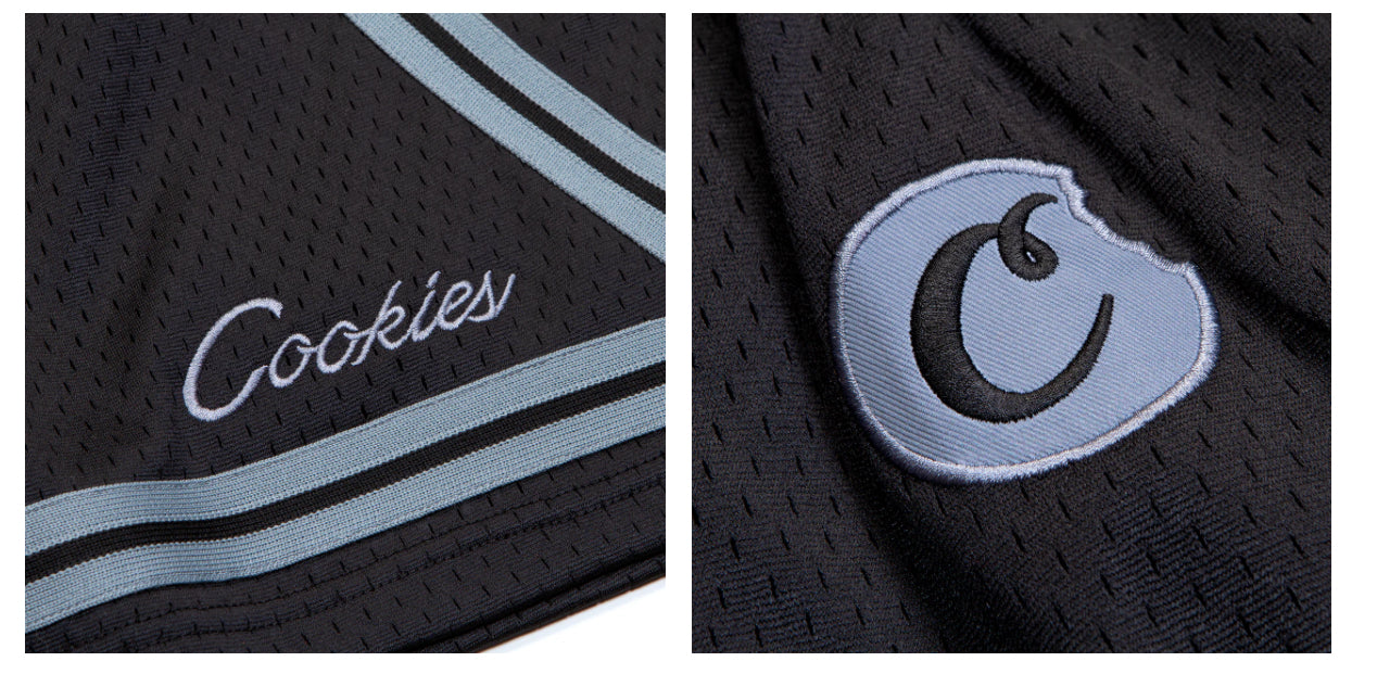 COOKIES-LEGACY MESH SHORTS-CM251BKS04