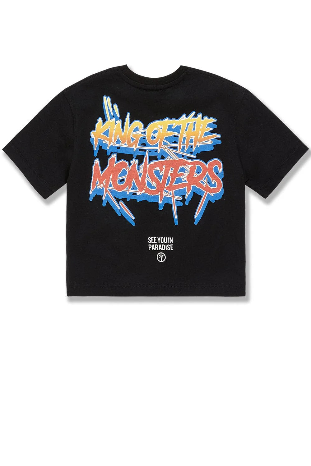 KIDS SEA MONSTER CROPPED BOXY T-SHIRT 9201AK