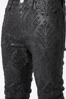 GUAPI-OBSIDIAN BLACK EMBELLISHED DENIM V3-458OBEDV340