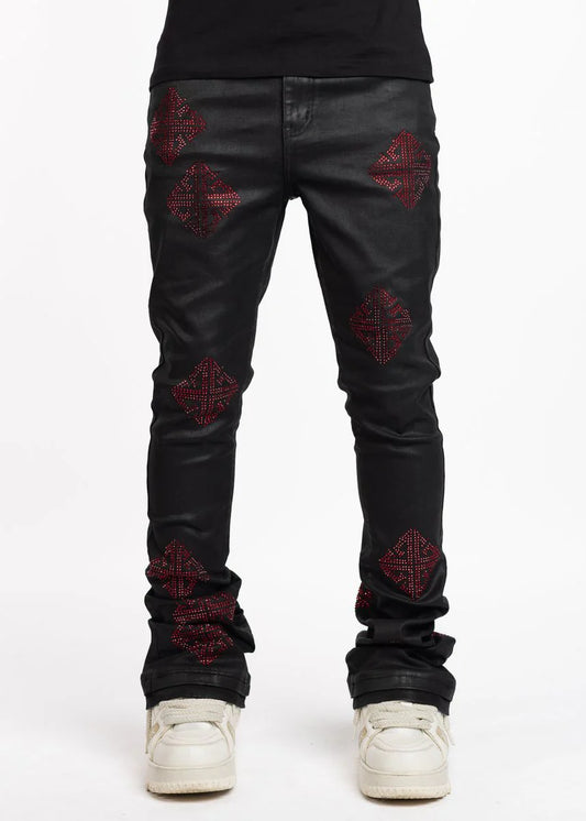 Guapi Jeans - Icon Embellished Denim V2 - Obsidian Black