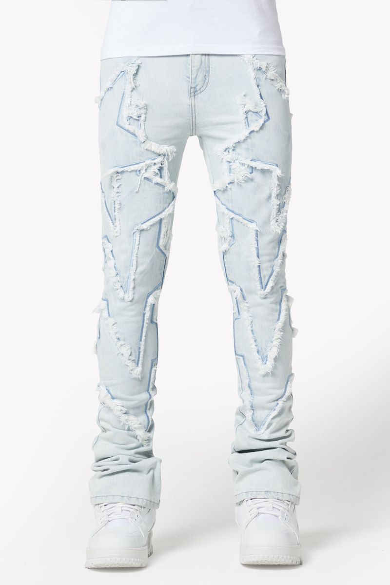 GUAPI-Aqua Blue Stars Denim V2-444ABSDV2