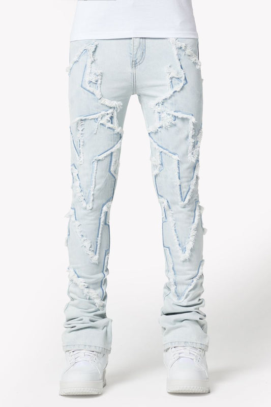 GUAPI-Aqua Blue Stars Denim V2-444ABSDV2