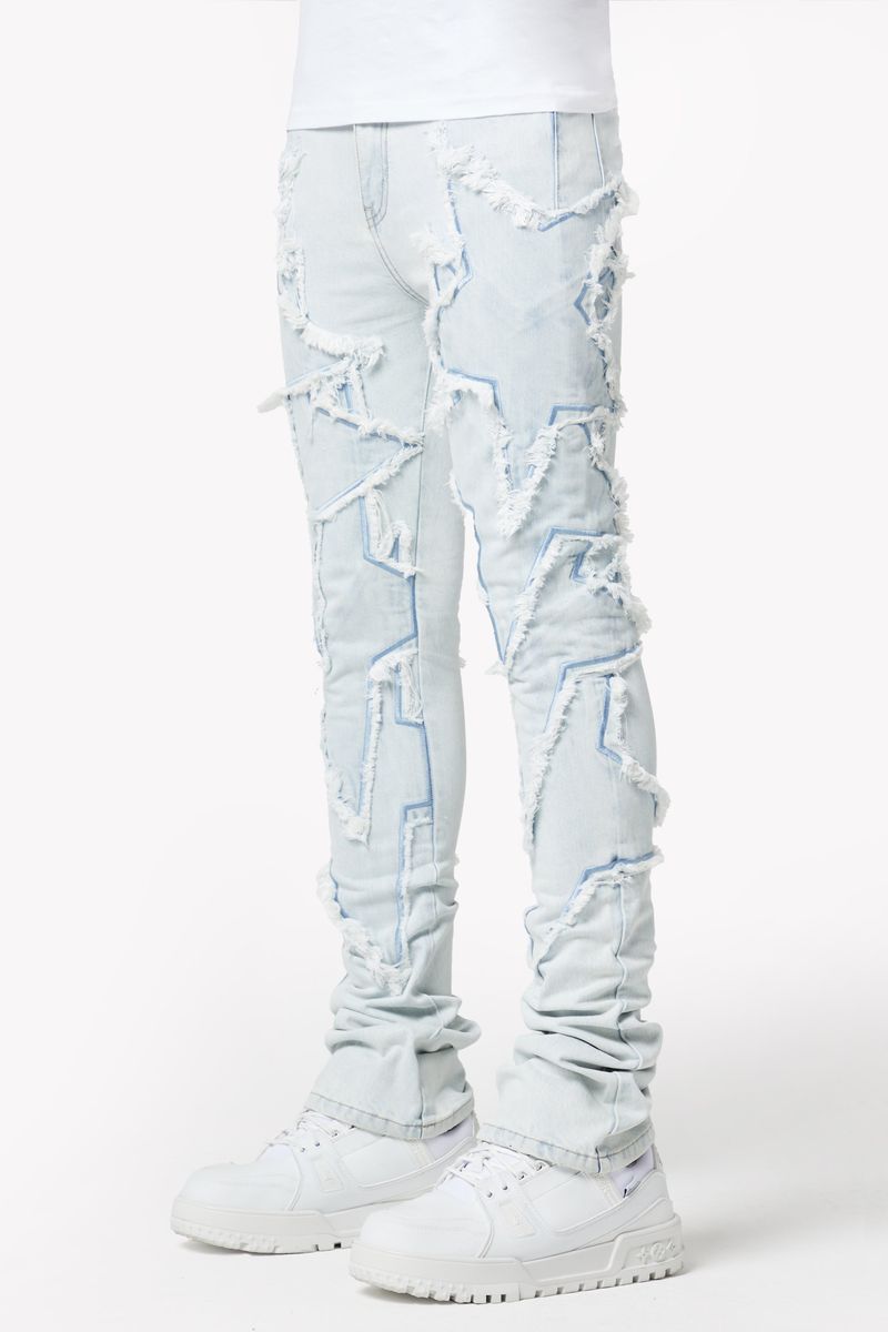 GUAPI-Aqua Blue Stars Denim V2-444ABSDV2