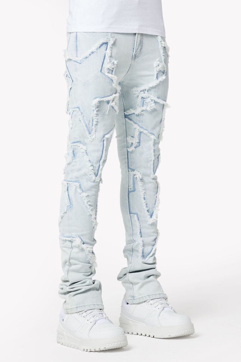 GUAPI-Aqua Blue Stars Denim V2-444ABSDV2