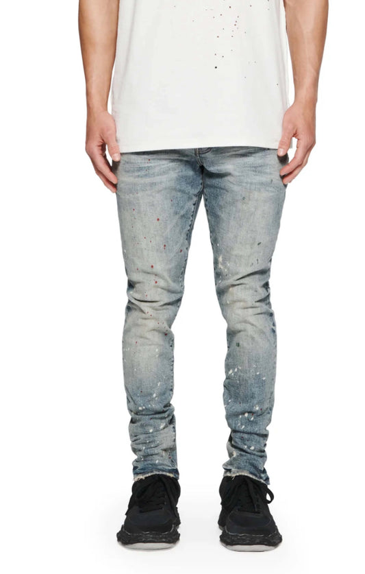 PURPLE -P002 Vintage Spotted Indigo-P002-FDBI526