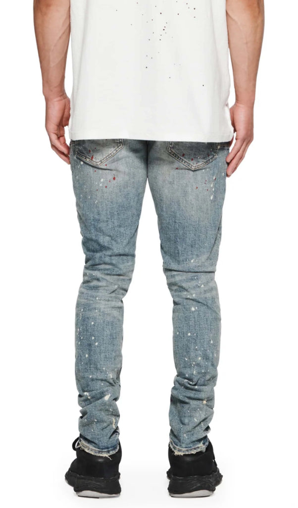 PURPLE -P002 Vintage Spotted Indigo-P002-FDBI526