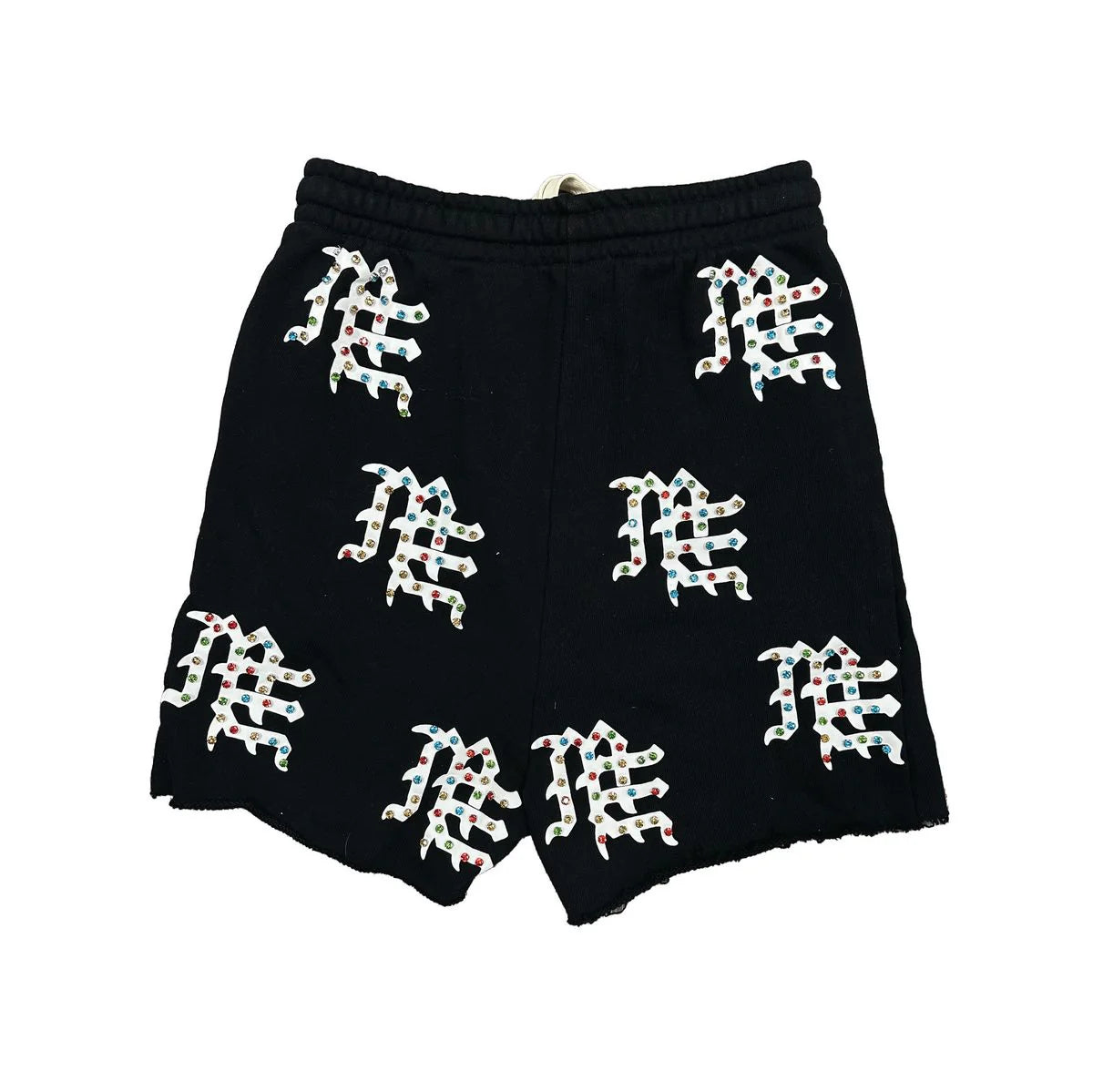 Mixed Emotion Black "ME" Logo Shorts