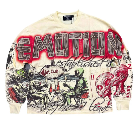 MIXED EMOTION-ME "ART CLUB" CREAM LONG SLEEVE