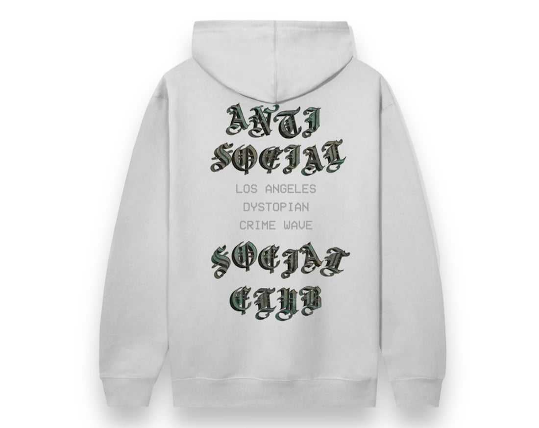 Anti Social Social Club "Club Patina" Grey Hoodie - ASSC23MEM25HD080