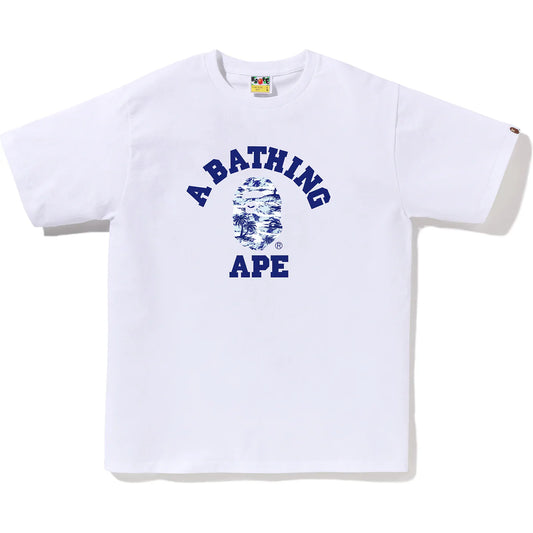 Bape - PALM TREE CAMO COLLEGE TEE MENS - 1L30-110-025