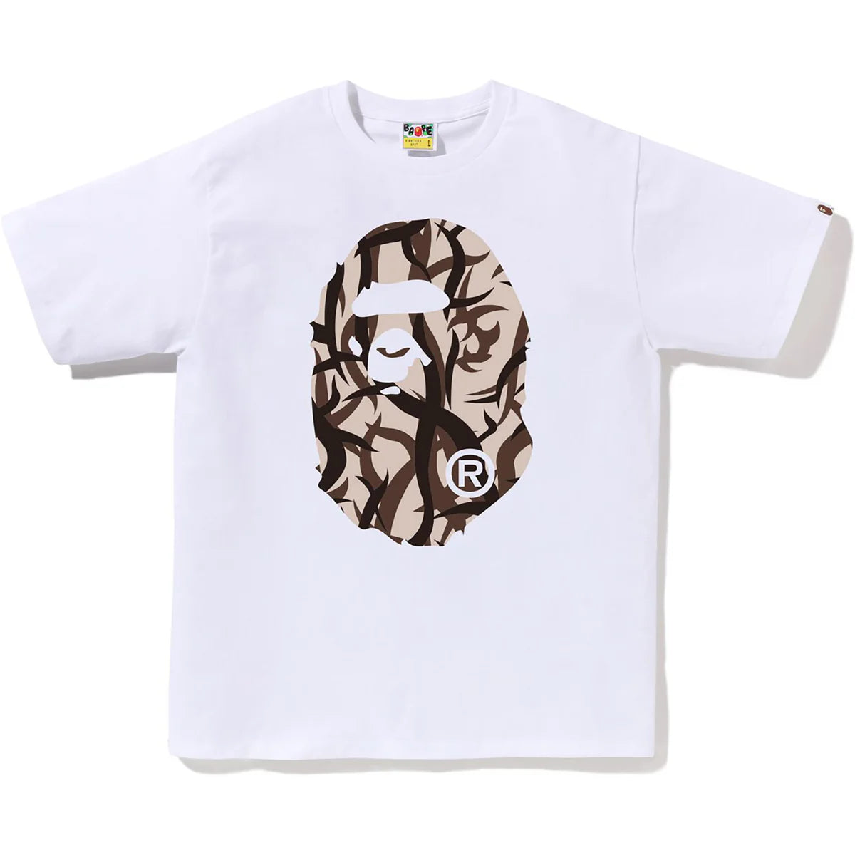 BAPE - TRIAL CAMO BIG APE HEAD TEE MENS - 1L30-110-034