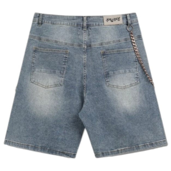 HYDE PARK - STUDDED PARK VELOCITY DENIM SHORT (BLUE)