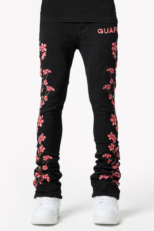 Guapi - OBSIDIAN BLACK BLOSSOM DENIM V3