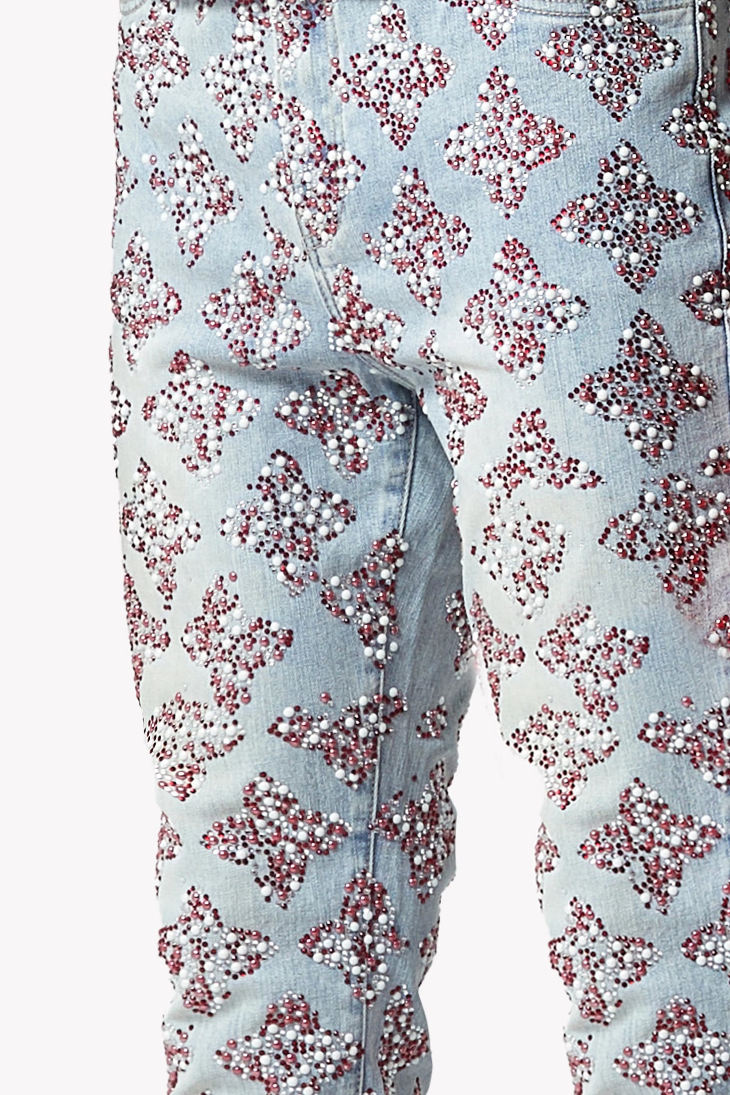Guapi - monogram velour denim