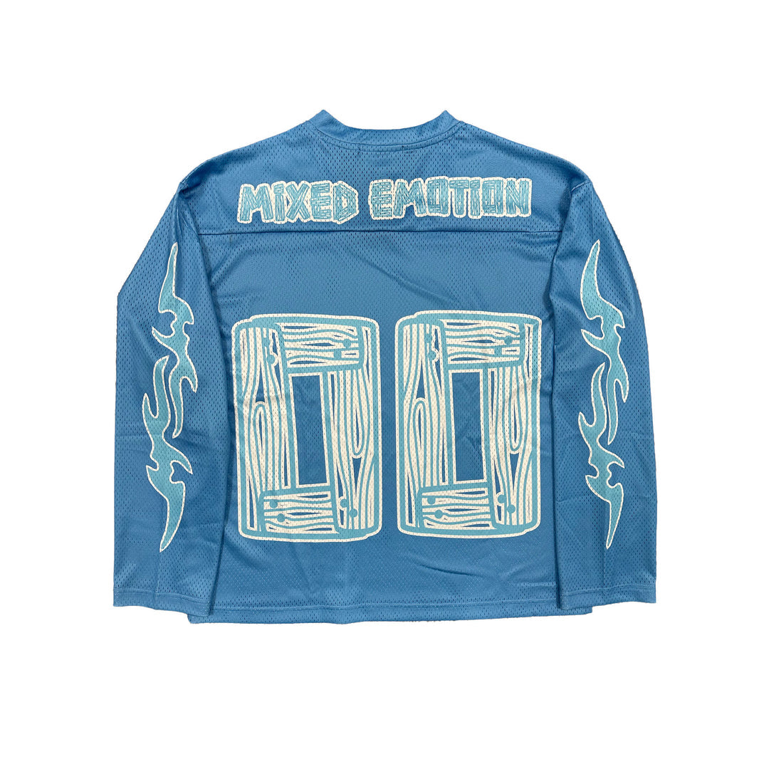 Mixed emotions - OVERSIZED Blue “Lightning” Jersey