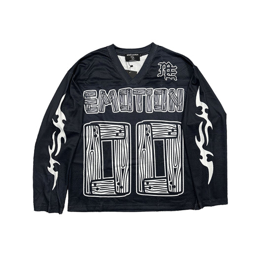 Mixed emotion - OVERSIZED Black “Lightning” Jersey