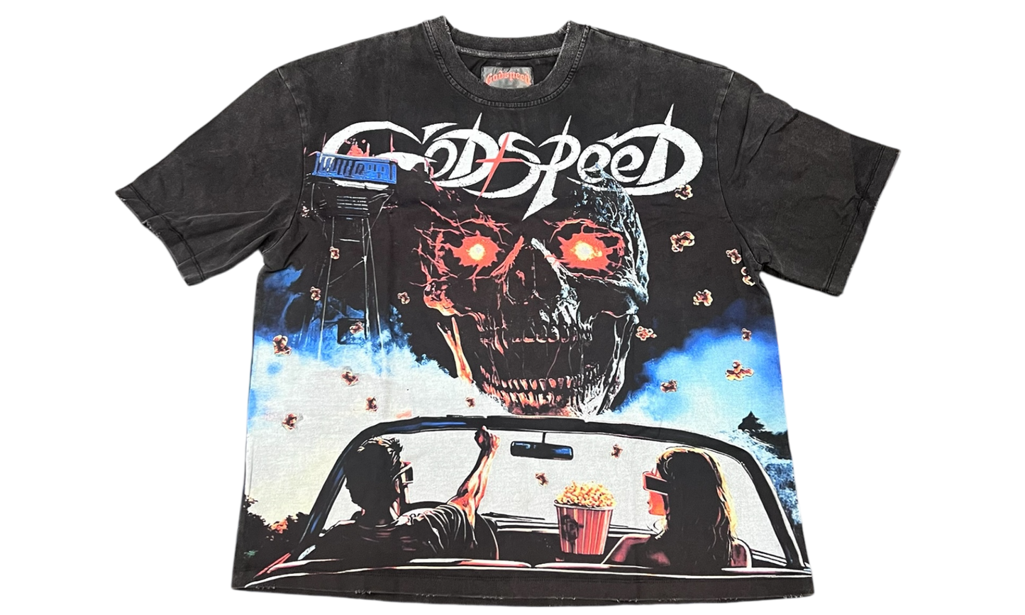 GODSPEED - DRIVE-IN WASHED BLACK T-SHIRT