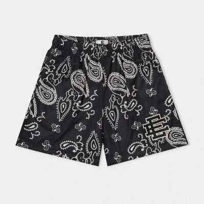 Eric Emanuel EE Basic Mesh Paisley Shorts Black / White