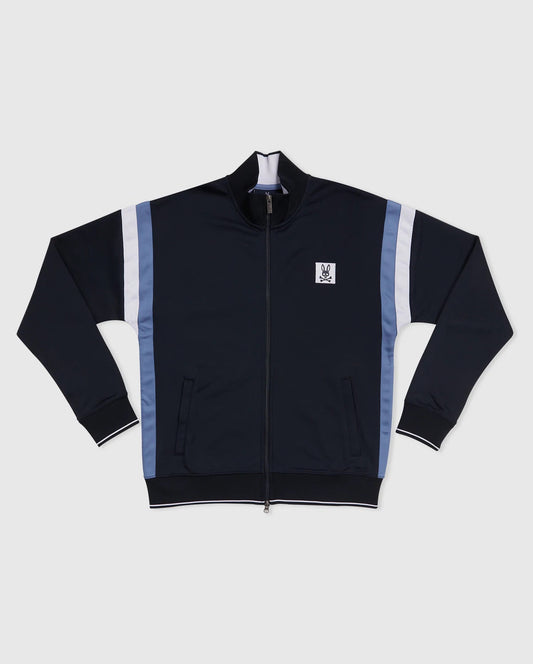 PSYCHO BUNNY MEN’S DANIEL TRACK JACKET – NAVY BLUE