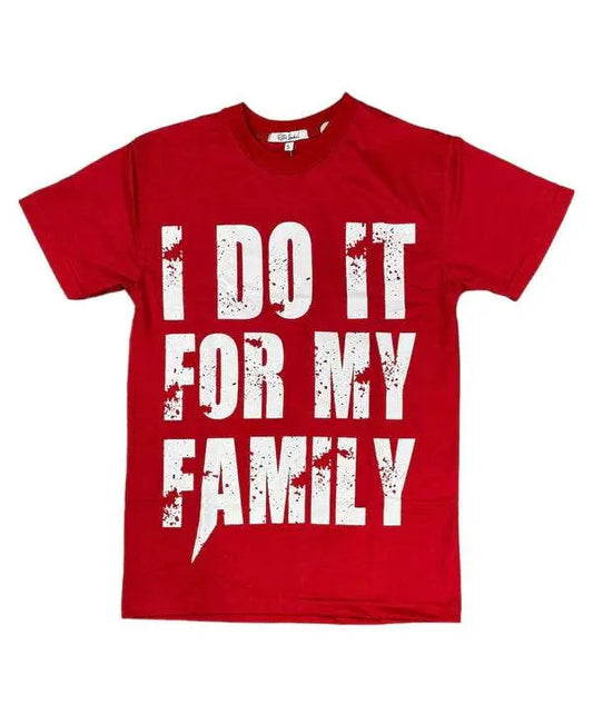 Retro Label Family Ss Tee - Red White