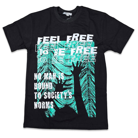 RETRO LABEL FEEL FREE SHIRT (Retro Air Jordan 1 Retro High blue )