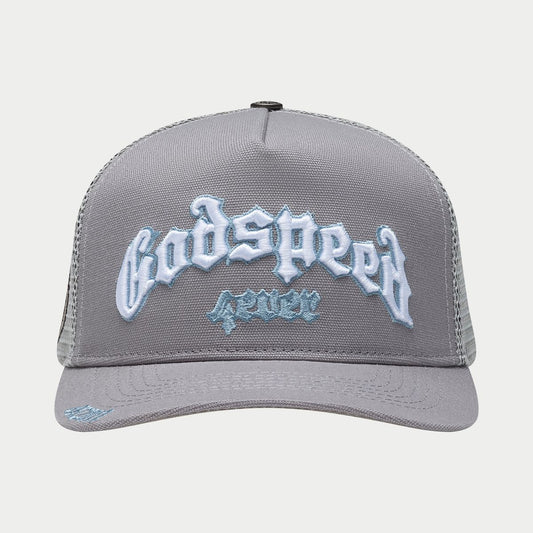 GODSPEED FOREVER TRUCKER HAT COOL GREY