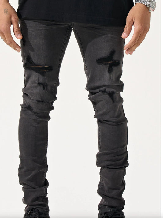 SERENEDE JEANS SHADOW 33 CHARCOAL WASH