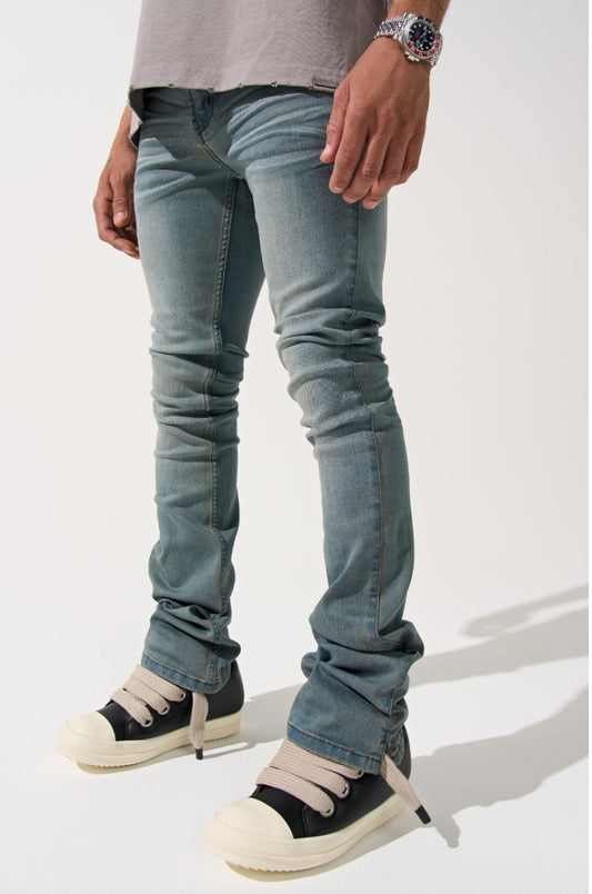 SERENEDE SEABURST STACKED JEANS SLATE BLUE