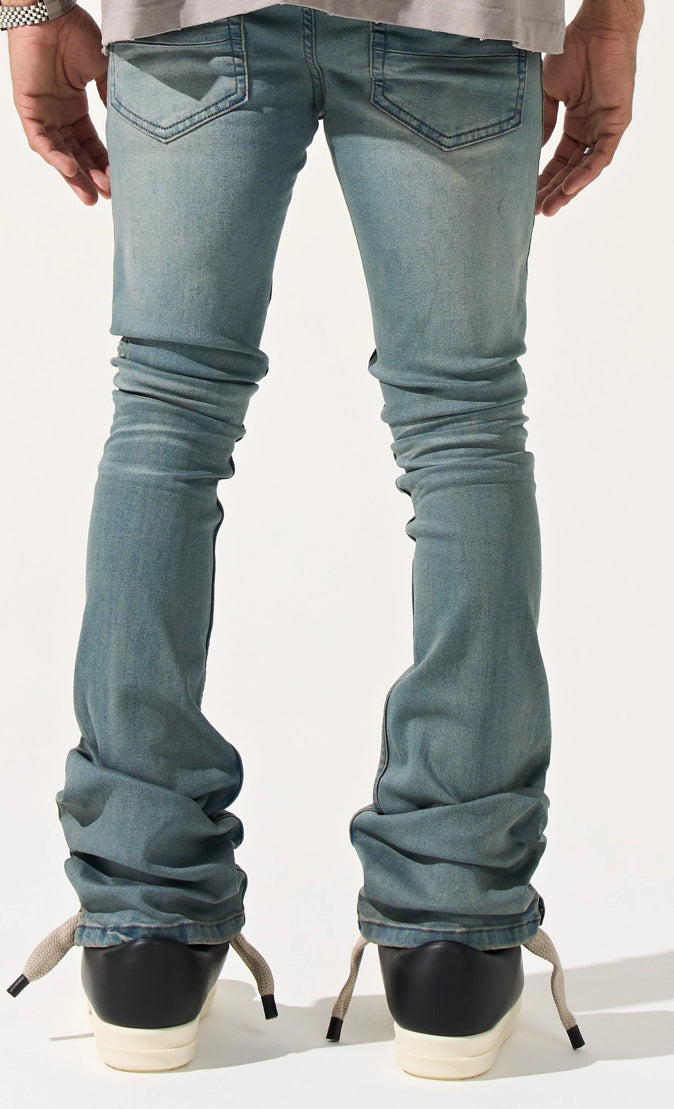 SERENEDE SEABURST STACKED JEANS SLATE BLUE
