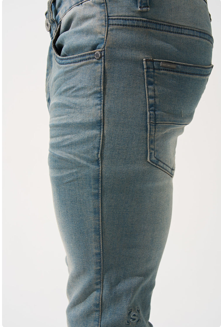 SERENEDE SEABURST STACKED JEANS SLATE BLUE
