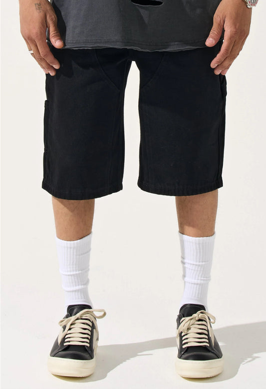 SERENEDE INKSTONE DENIM BLACK SHORTS