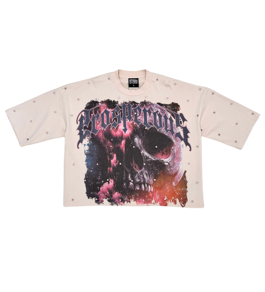 Stray wide & crop fit w/ 3/4 sleeve tshirt