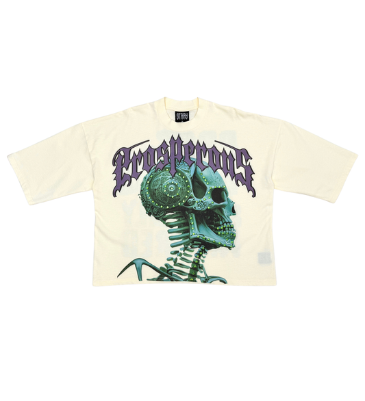 Stray wide & crop fit w/ 3/4 sleeve tshirt
