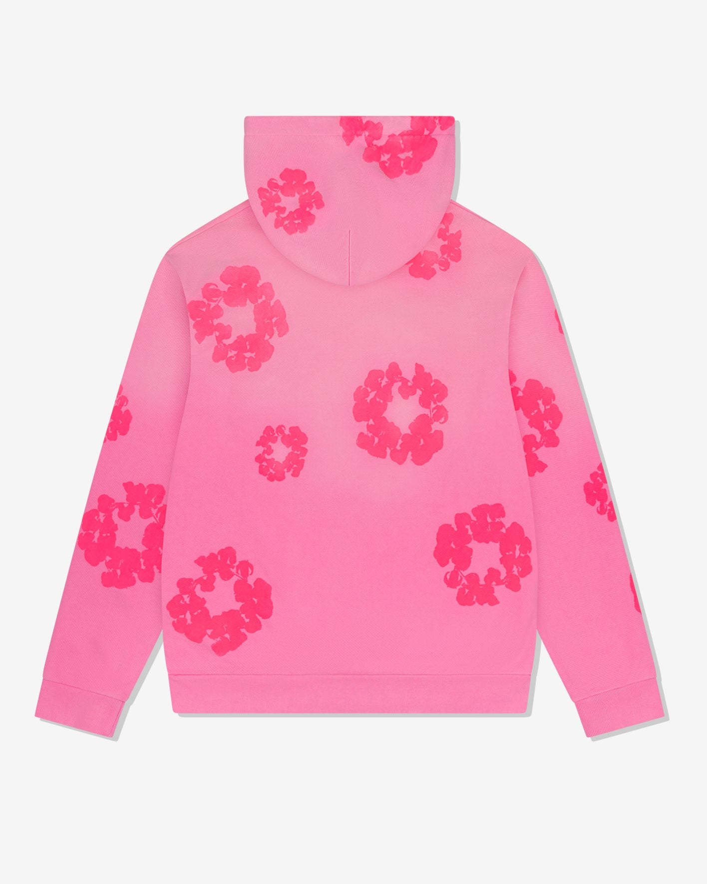 DENIM TEARS Men's Mono Cotton Wreath Hoodie Pink