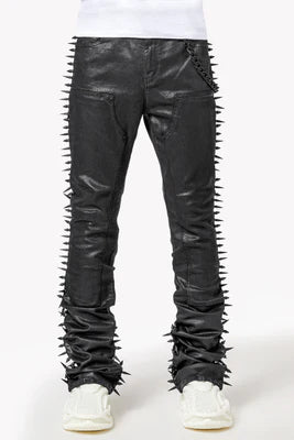 GUAPI ALL BLACK SPIKES DENIM