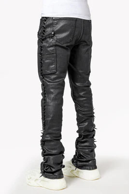 GUAPI ALL BLACK SPIKES DENIM