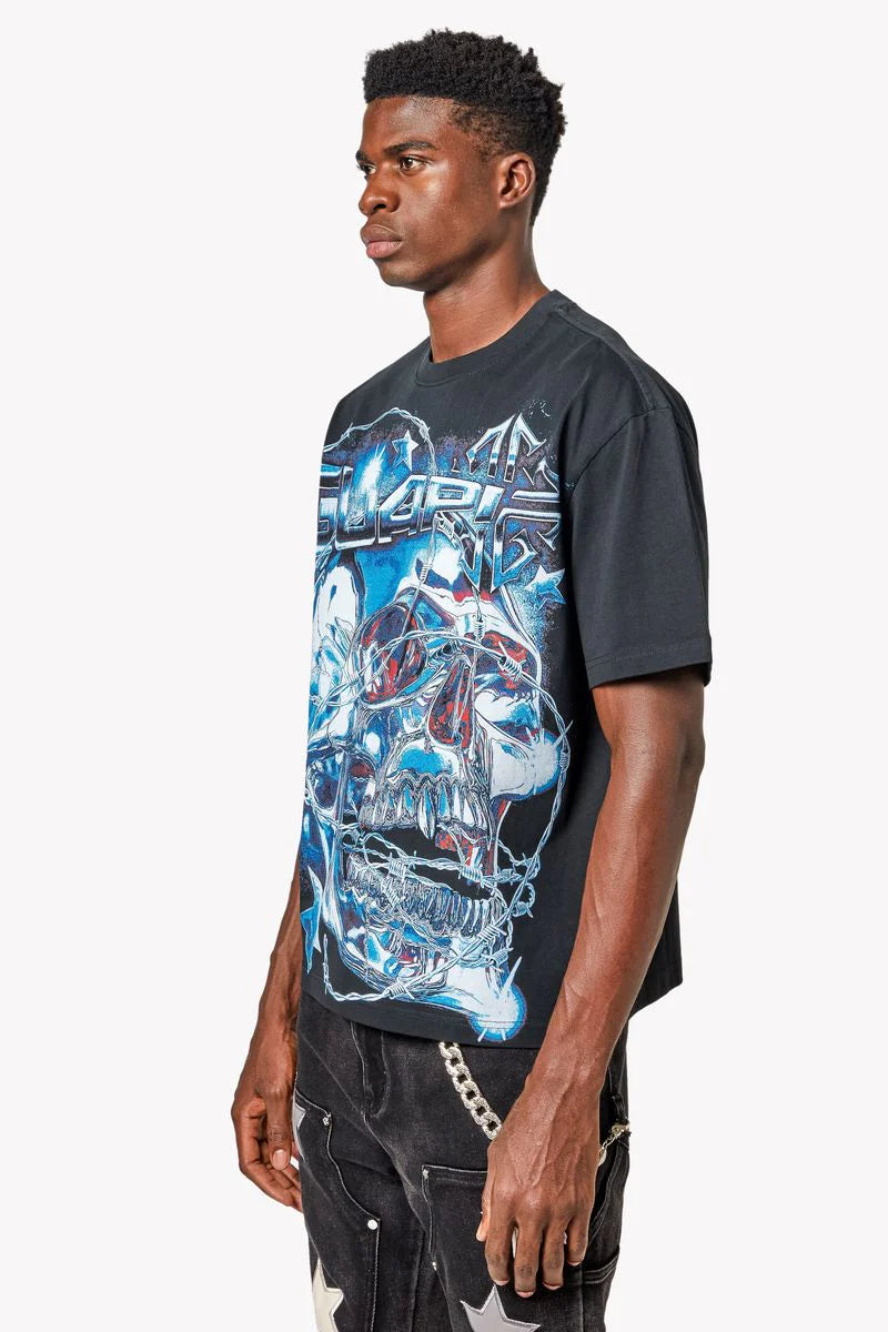 Guapi Chrome Skull Tee BLACK