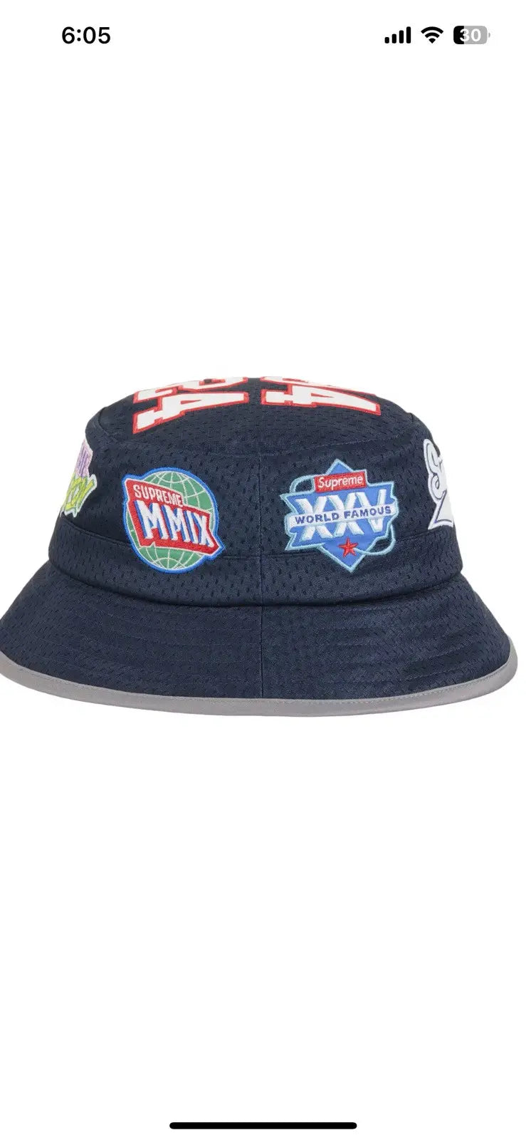 Supreme Playoffs Mesh Crusher Hat NAVY BLUE