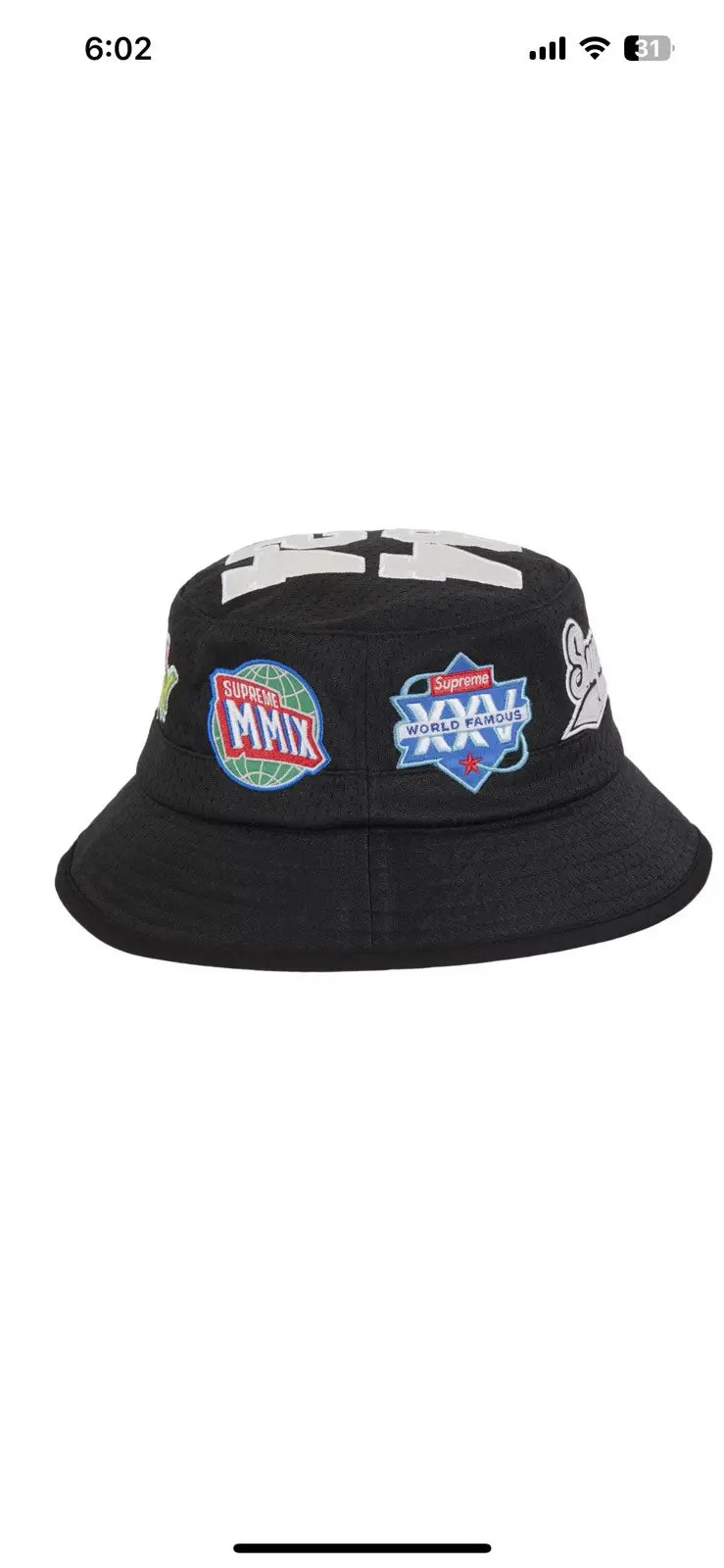 Supreme Playoffs Mesh Crusher Hat BLACK