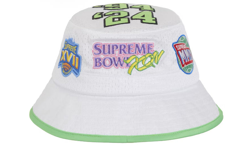 Supreme Playoffs Mesh Crusher Hat WHITE/MINT GREEN