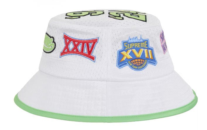 Supreme Playoffs Mesh Crusher Hat WHITE/MINT GREEN