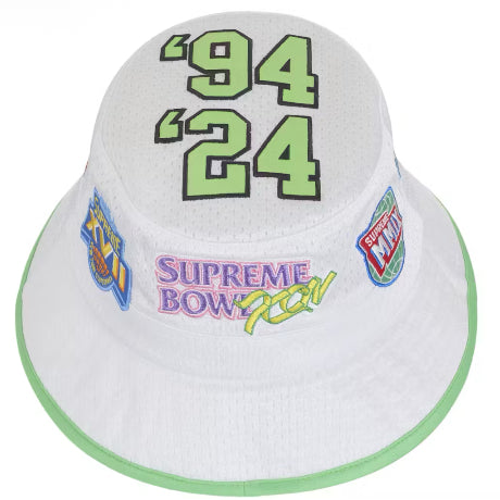 Supreme Playoffs Mesh Crusher Hat WHITE/MINT GREEN