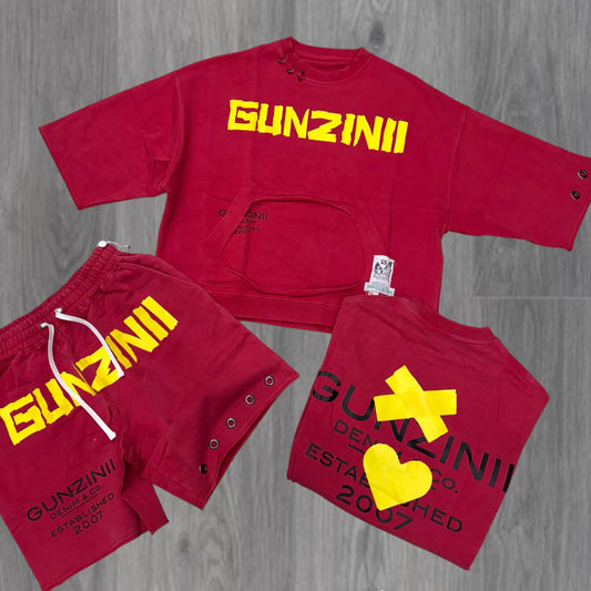 GUNZINII SHORT SET RED GZ623 624
