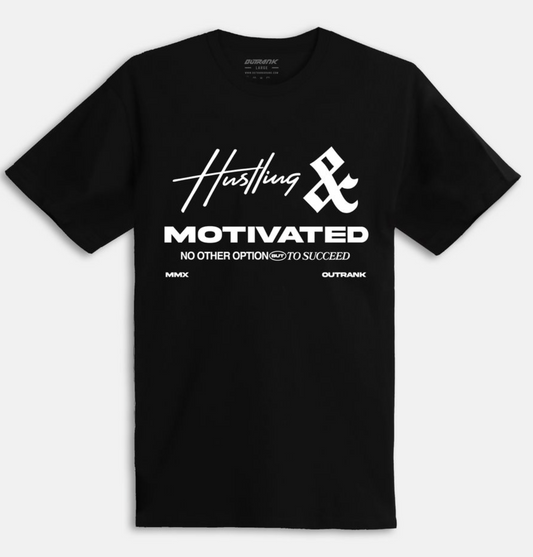 Outrank Motivated T-Shirt (Black)