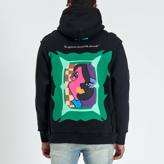 GALA Abstract Hoodie - Black