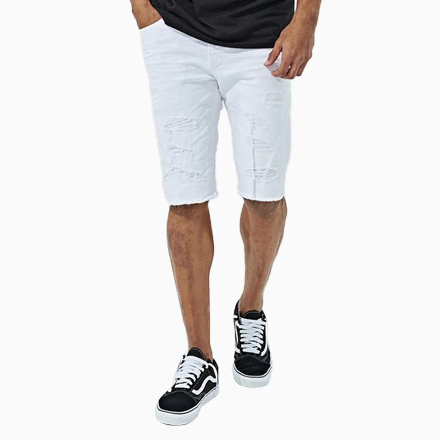 JORDAN CRAIG WHITE JEAN SHORTS -J3187S