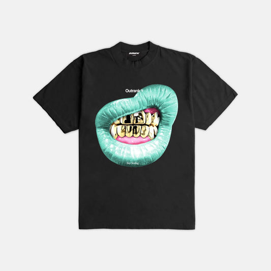 OUTRANK SMILING AT HATERS ULTRA HEAVYWEIGHT T-SHIRT