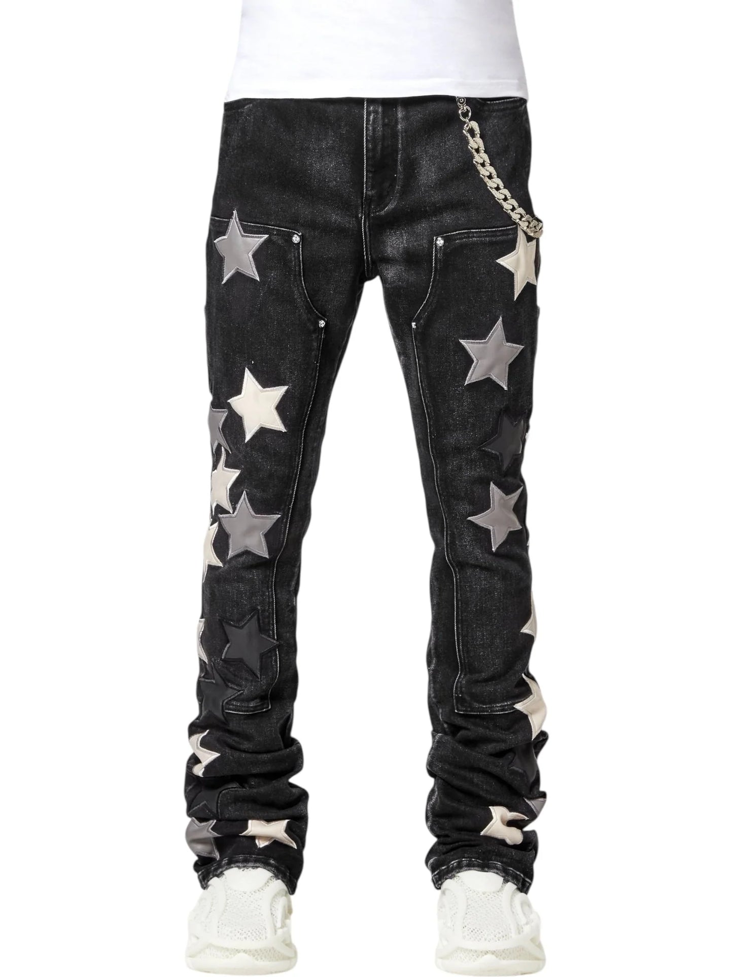 Guapi Obsidian Black Vintage Stars Denim
