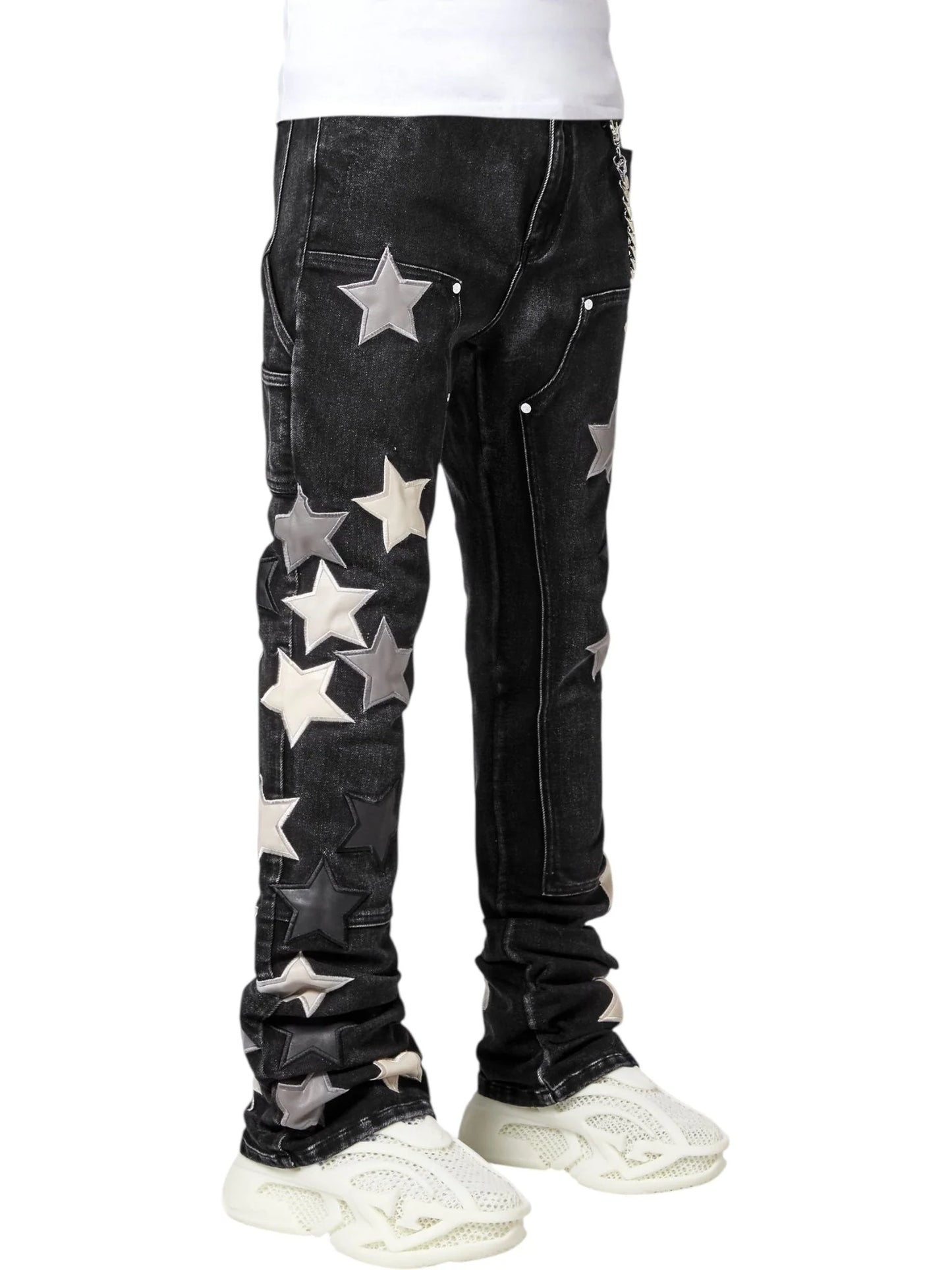 Guapi Obsidian Black Vintage Stars Denim